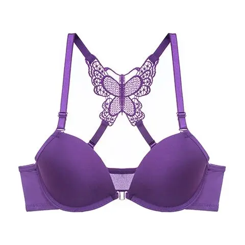 Front Closed Butterfly beauty back Push Up Brassiere Sexy