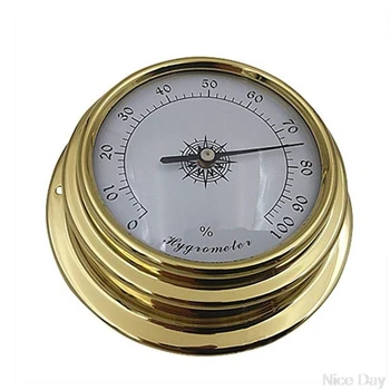 

4 Inches 4 PCS/Set Thermometer Hygrometer Barometer Watches Clock Copper Shell Zirconium Marine for Weather Station M22 20