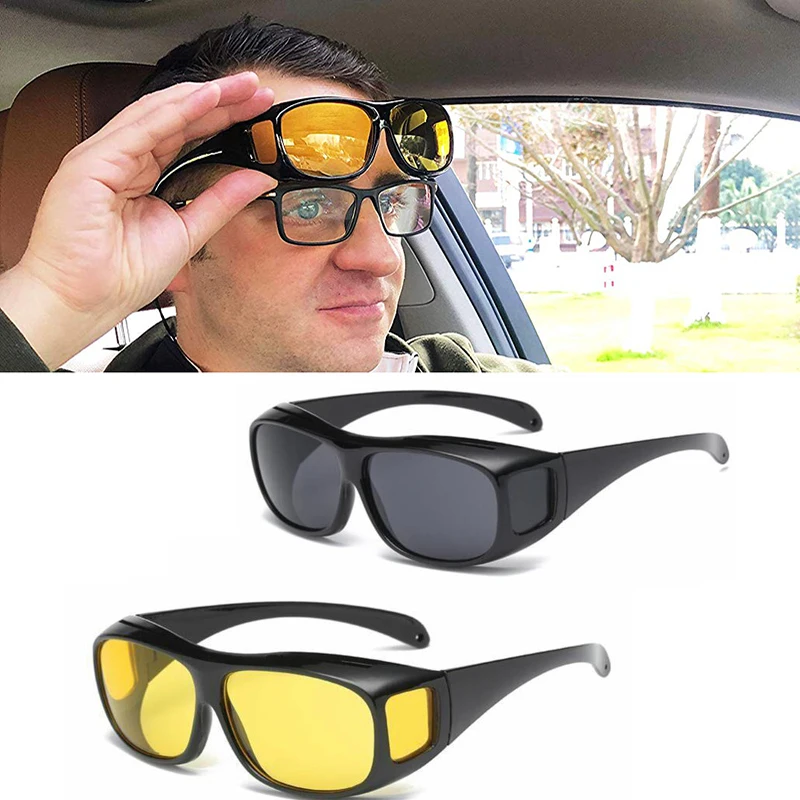 

Driving Car Cars Driver Glasses Sunglasses Unisex HD Vision Polarized Sun Glasses Eyewear UV Protection Night Vision Goggles