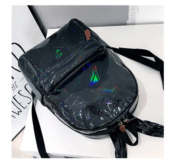 Голографическая женская сумка, голограмма, кожа, женская мода, рюкзак для путешествий, лазер для девочек, школьная сумка, сумка для женщин