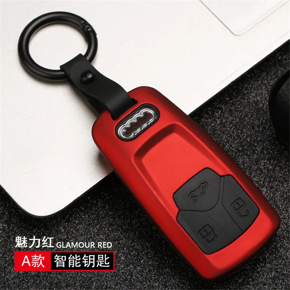 Styling auto In Fibra di Carbonio Cover chiate/telecomando per Audi A4 Nuovo A4L A5 A6L QT S5 S7 Q7 TTS di Protezione chiave Borsette Accessori Auto - H7026000e697143fabfcd2c2bbc932681g