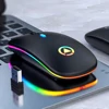 LED Backlit Rechargeable Wireless Silent Mouse USB Mouse Ergonomic Optical Gaming Mouse Desktop PC Laptop Mouse ► Photo 1/6