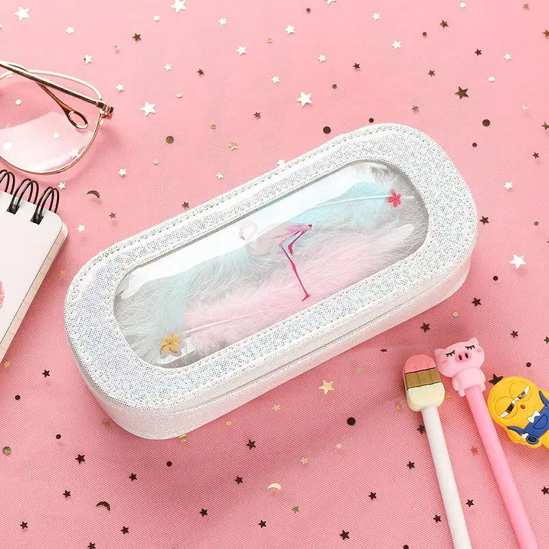 1 шт. рисунки из мультфильма ПВХ и искусственная кожа стационарный ящик для хранения Портативный креативный пенал большой емкости сумка для хранения - Цвет: 8
