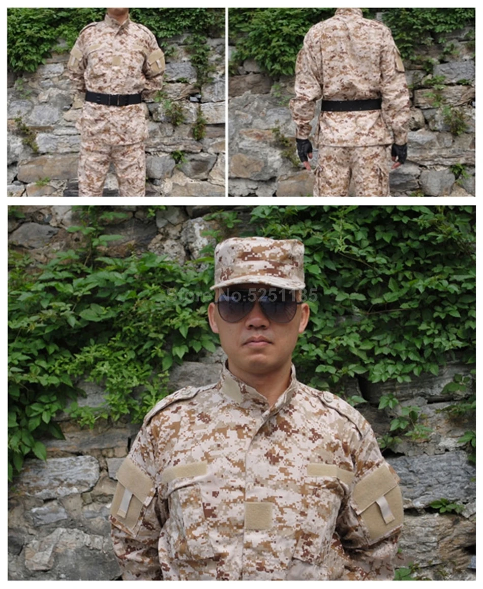 Тактический армейский спецназ США Военная форма Высококачественная камуфляжная боевая одежда брюки открытый ww2 солдат униформы