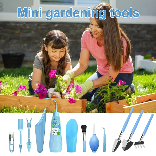 12 Db/Beállított Kerti Ültetvénykészlet Zamatos Ültetés Diy Szerszámkészlet Transzplantált Palánták Szerszám Bonsai Műtrágya Fúrás Transzplantáció - Image 3
