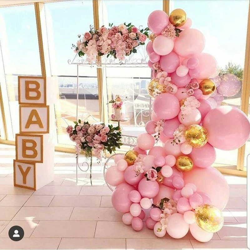 light pink baby shower