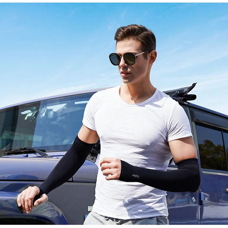 Sun Protection Arm Cooling Sleeve Warmers Cuffs UV Protection Sleeves Breathable Quick Dry Running Arm Sleeves Men Women Sun Protection Arm Cooling Sleeve Warmers Cuffs UV Protection Sleeves Breathable Quick Dry Running Arm Sleeves Men Women