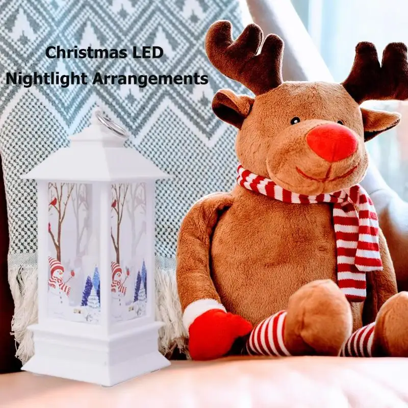 Рождественский ветровой светильник светодиодный ночной Светильник подсвечник Настольный Подвески Рождественское украшение для дома Navidad новогодний продукт