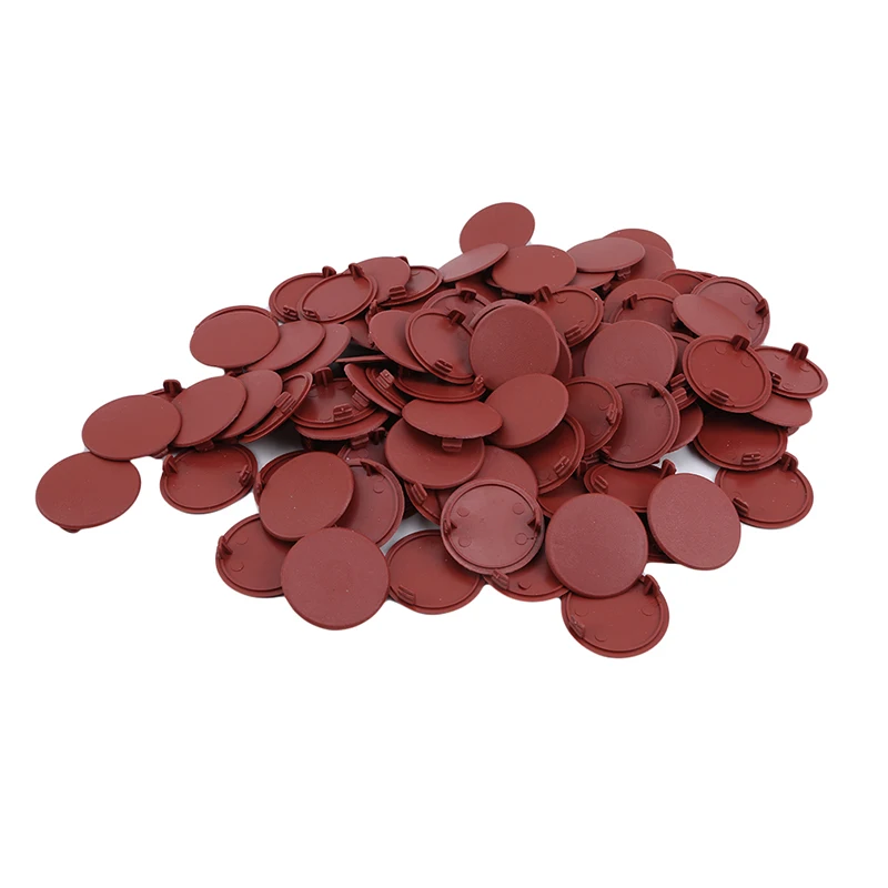 

Multifunction Furniture Cabinet Screw Hole Plug Plastic Plug Hole Wardrobe Head Screw Decor Cover Dustproof Plug Cover 100pcs