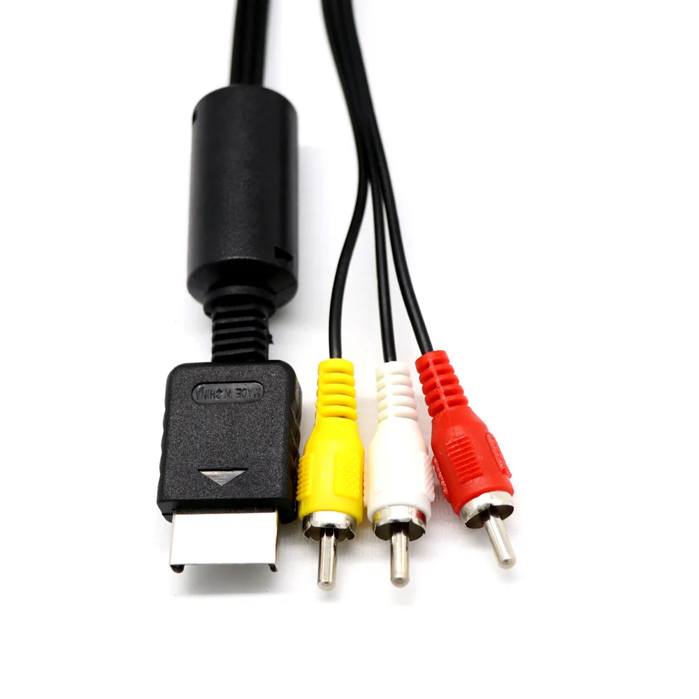 

RCA composite input jack fast data transmission line for 1.8M AV video audio cable for Sony Playstation 1/2/3 #10