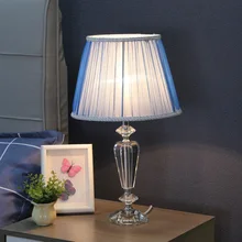 Lampe de chevet en cristal moderne, livraison gratuite, lampe de chevet pour salon de luxe confortable et romantique, lampe de Table créative pour mariage