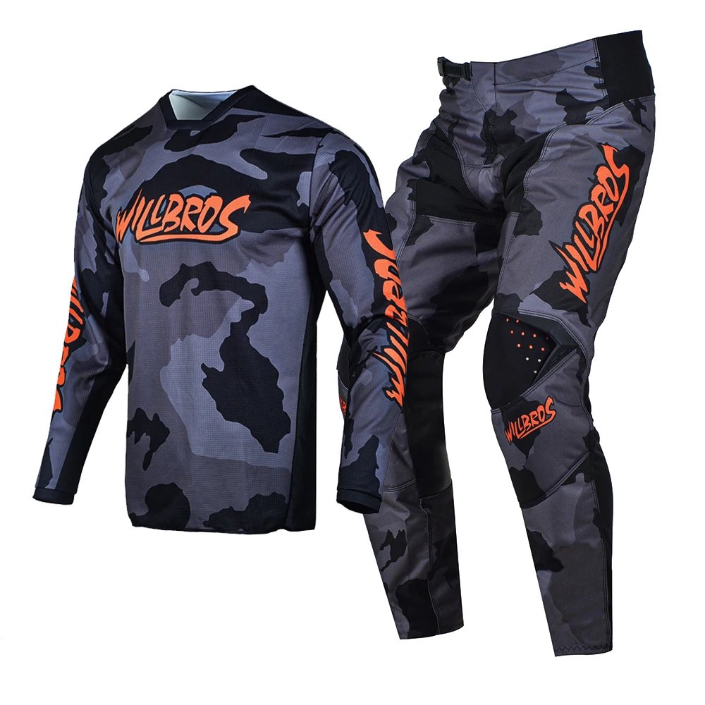 Motocross Gear Set Willbros MX Set Motocross Jersey and Pants Combo Men's Women's Racing Suit Motorcycle MTB BMX Enduro Dirt Bike Downhill Riding