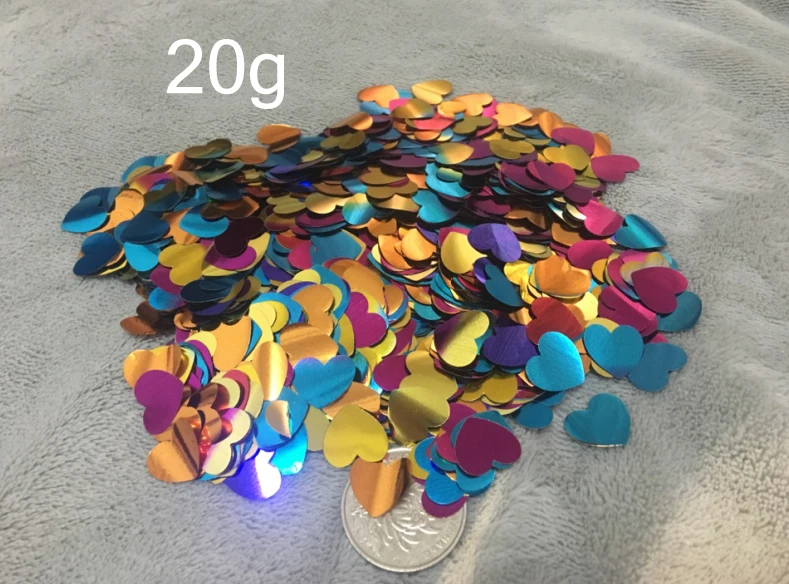 Мигающий светодиодный Bobo воздушный шар с барабанные палочки гелия прозрачный клипсы для воздушных шаров, украшения для свадьбы дня рождения с 3-я ступенями частоты светодиодный светильник шар - Цвет: Color heart confetti