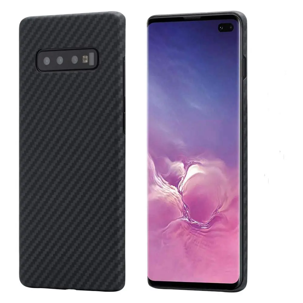 

For Samsung Galaxy S9 S10 Plus Designer 100% Real Carbon Fiber Case Ultrathin Full Peotection Aramid Fiber For Note 10Plus Cover