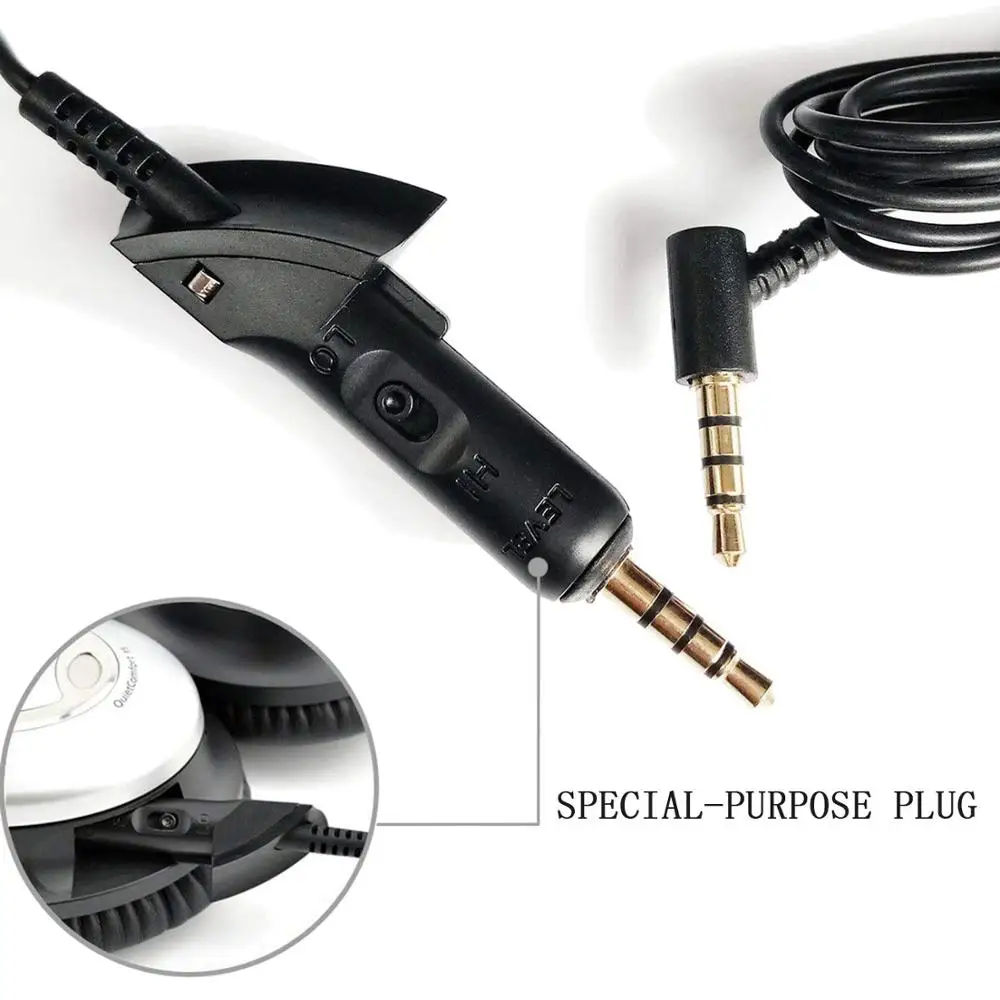Сменный аудиокабель для Bose QC15 QC2 quietкомфорт 15 2 наушники со встроенным микрофоном