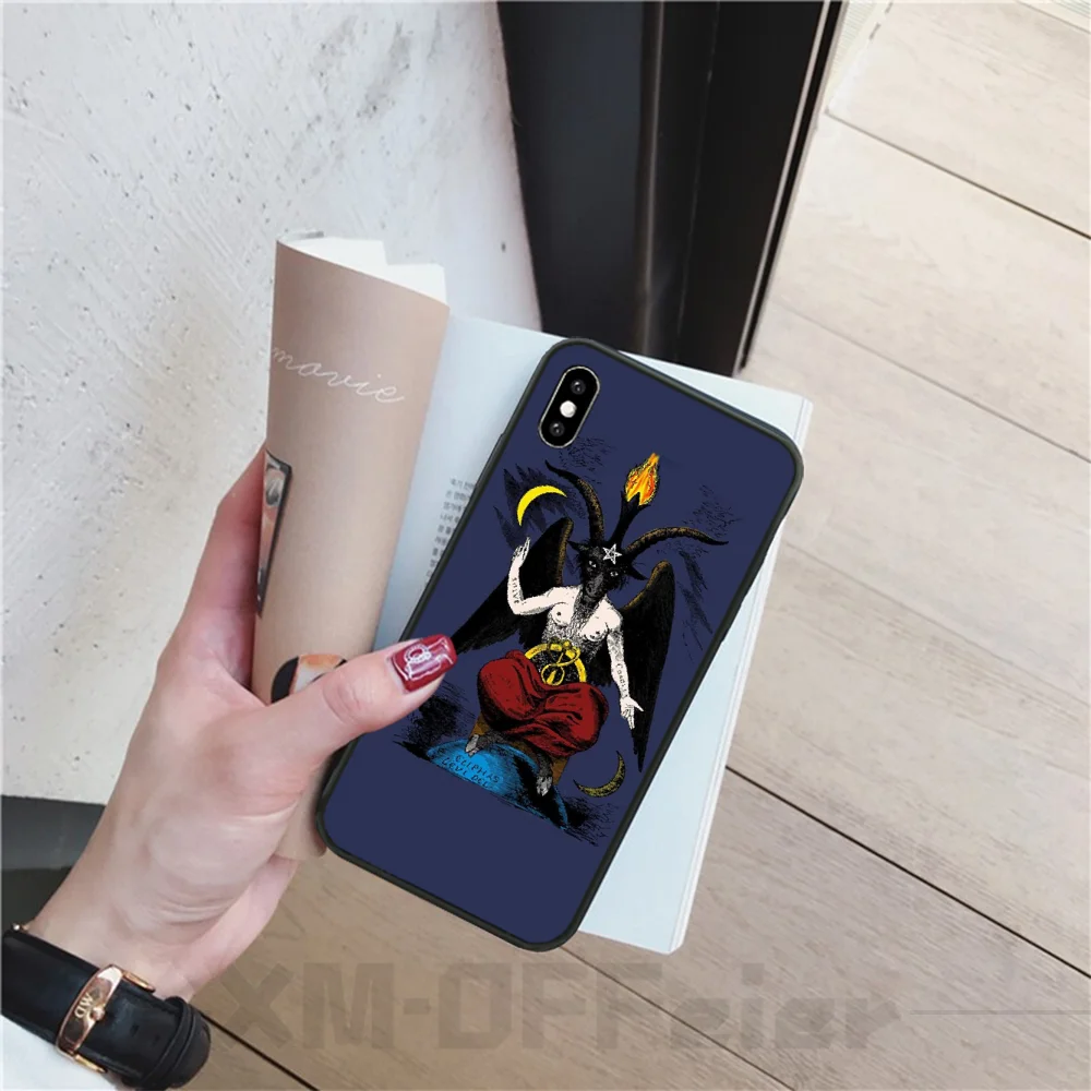 Чехол для iphone xr с изображением дьявола сатаны роскошный уникальный дизайн чехол