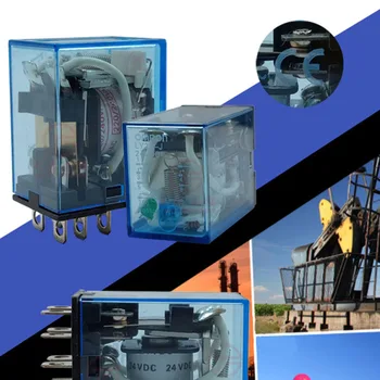 

AC 220V DC 12V 24V 10A Power Relay Car Auto Electronic Mini Micro Electromagnetic Relay switch intermediate relay 8 feet