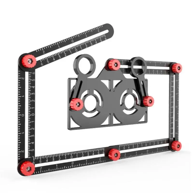 Tile Hole Locator Adjustable Tool Masonry Glass Fixed Angle Measuring