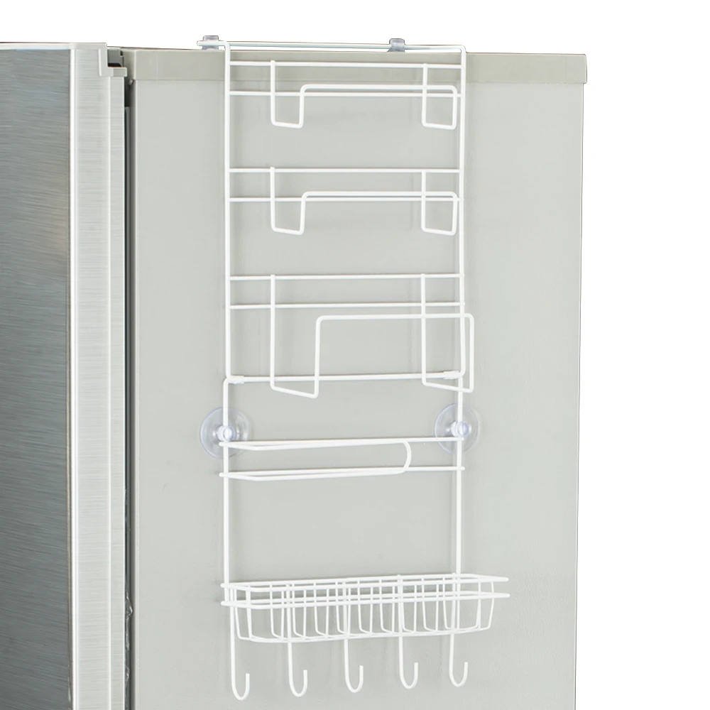 5 Layer Kitchen Side Shelf Rack Sidewall Multipurpose Shelf Crack Storage Rack Multi-Layer Holder Refrigerator Fridge