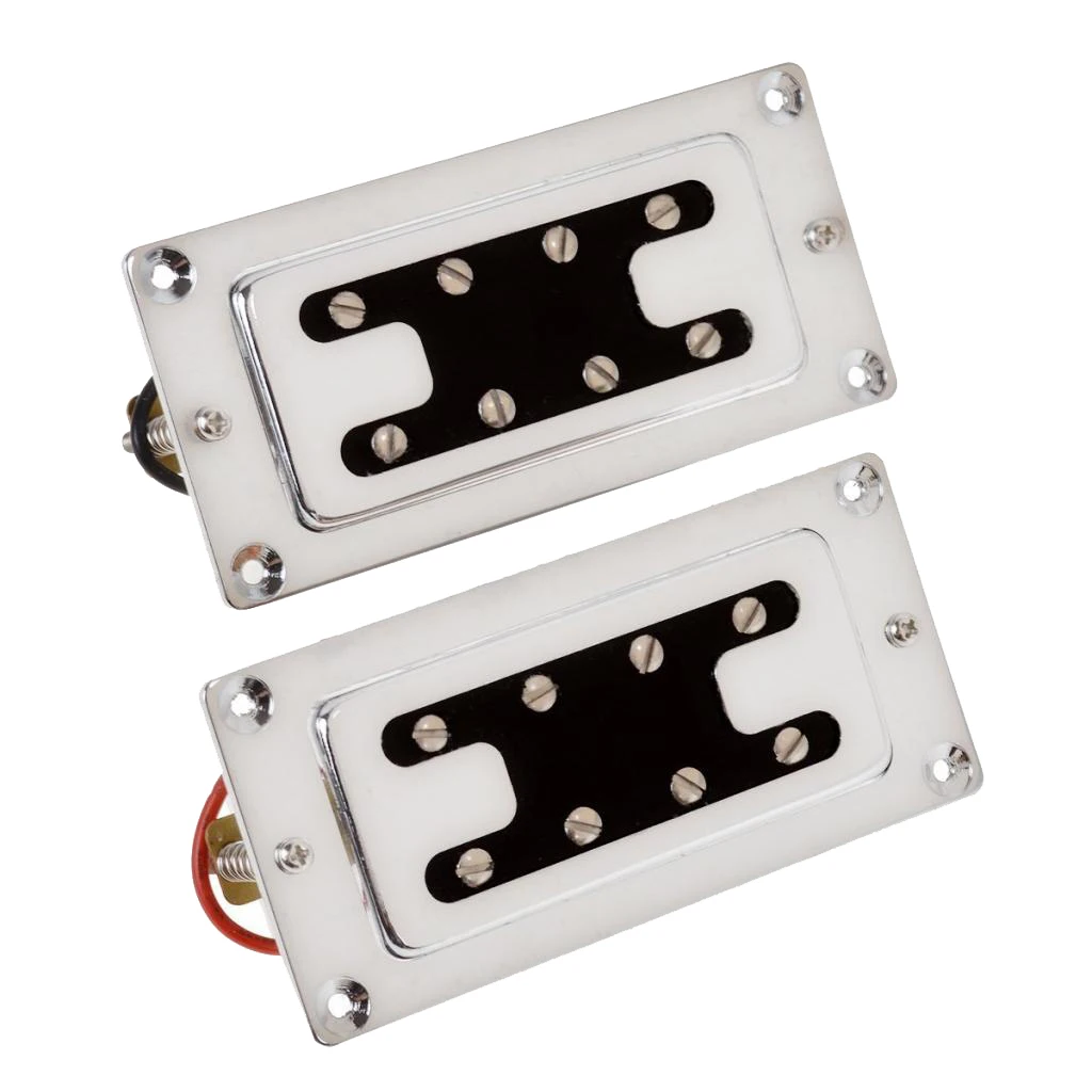 4 струнные Электрогитары шеи мост звукосниматели двойной катушки Humbucker хром