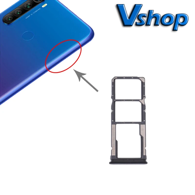 Лоток для SIM карты + лоток Micro SD Xiaomi Redmi Note 8T/Redmi 8|Адаптеры карт| |