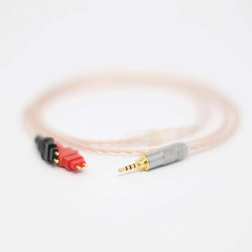 2,5 мм TRRS сбалансированный кабель для HD650 HD600 HD660s серебристый и медный витой кабель для наушников