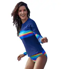 Женский повседневный летний топ с круглым вырезом и длинным рукавом в стиле пэчворк, Осенние Топы, трусики, повседневная одежда для плавания, купальник и т. Д., костюм с низкой талией