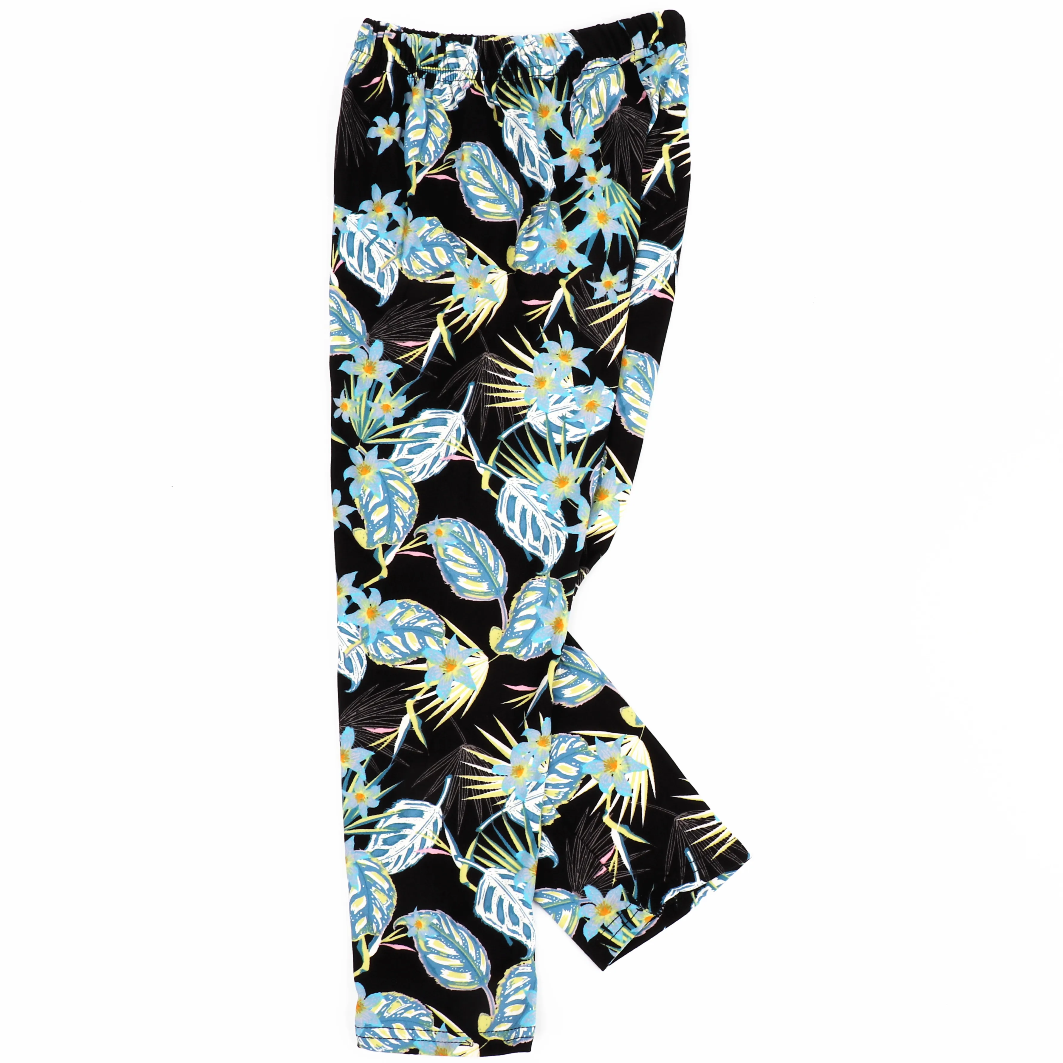Cute little sun flower printed butter super soft high quality fashion velvet children's leggings