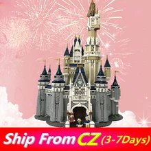 Lepinblocks 16008 16007 друзья совместимые 71040 10228 Принцесса замок город модель строительные блоки 4080 шт девочка подарочные кубики