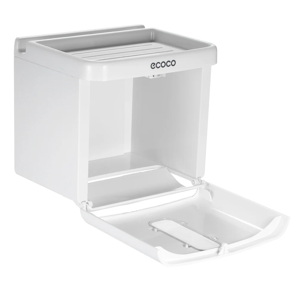 ECOCO коробка для рулона салфеток бумажная упаковка для ванной туалетной бумаги коробка туалетной бумаги держатель рулона санитарный лоток пластиковый перфорированный тканевый ящик
