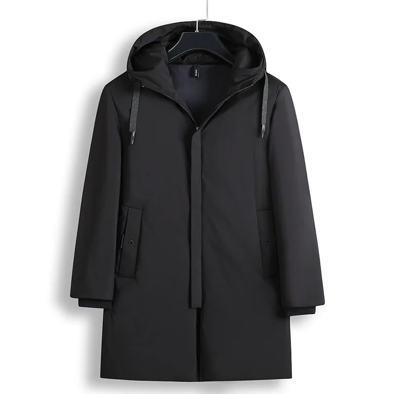 

Men Cotton-padded Jacket Winter Plus Fat plus Size Medium Length Money Lian Cap Loose Cotton-padded Jacket Fat Man Leisure