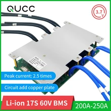BMS 17S 60V 200A 250A литиевая батарея Защитная плата для зарядки