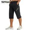 TACVASEN Below Knee Length Summer Waterproof Shorts Mens Quick Drying 3/4 Capri Pants Hiking Walking Sports Outdoor Nylon Shorts 2