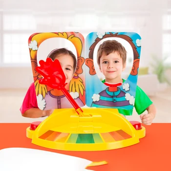

1Set Pie Face Board Games Double Pie Face Showdown Board Games Tricky Toys Double Cream Face Mask Family Game