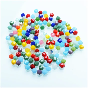 

4mm Czech Crystal Bicone Beads Mixed Color Wholesale Spacer Glass Beads for Jewelry Making