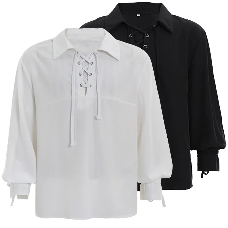 puffy white shirt mens