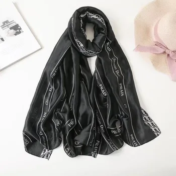 

New style plaid warm cashmere luxury knitted spring winter women scarf scarves shawls 2020 white