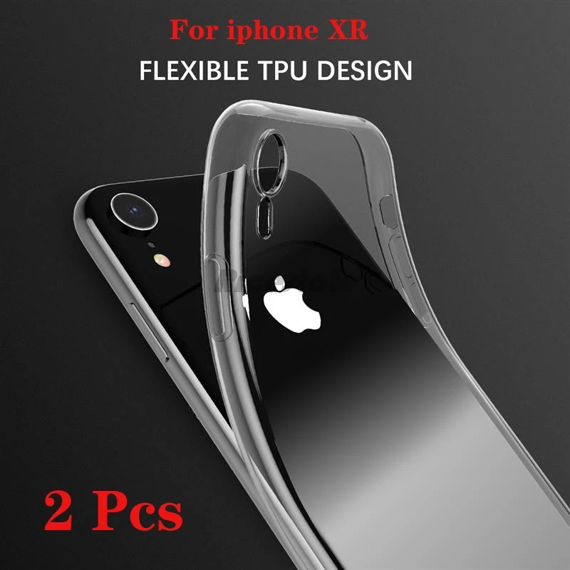 Для iphone XR задний Чехол для X R прозрачный мягкий ТПУ ударопрочный чехол задней