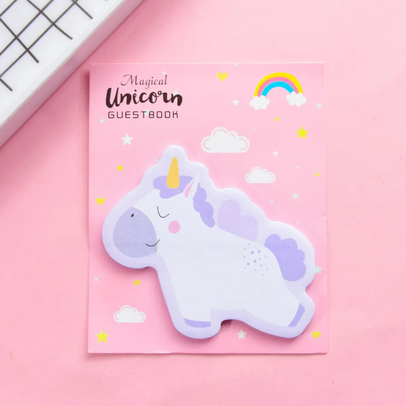 30 шт./компл. Kawaii Блокнот Единорог Стикеры для Заметок Post-it офисные школьные принадлежности, блокноты для художественного оформления ногтей, ручная работа креативные милые студенческие стационарный - Цвет: 8