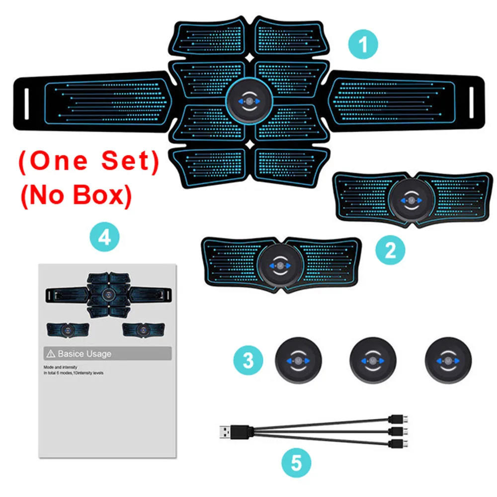 EMS стимулятор мышц живота тренажер USB подключение Abs оборудование для фитнеса