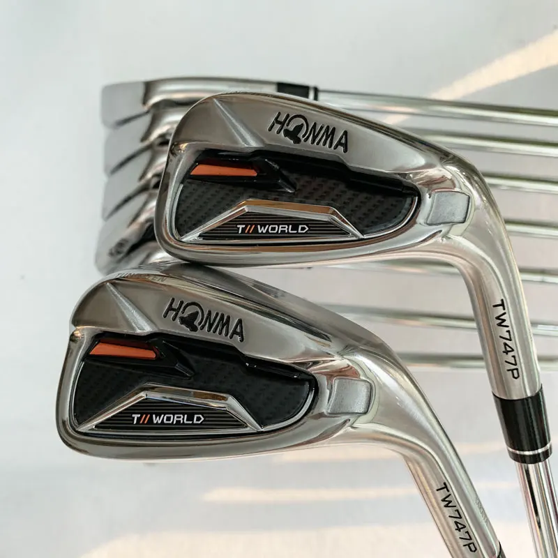 Новые мужские клюшки для гольфа HONMA TW747P утюги 4 11.SW клубов графитовый Вал R/S/SR flex и