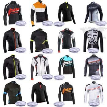 

NW Winter Thermal Fleece Men's Cycling Jersey long sleeve Ropa ciclismo Bicycle Wear Bike Clothing maillot Ciclismo S51