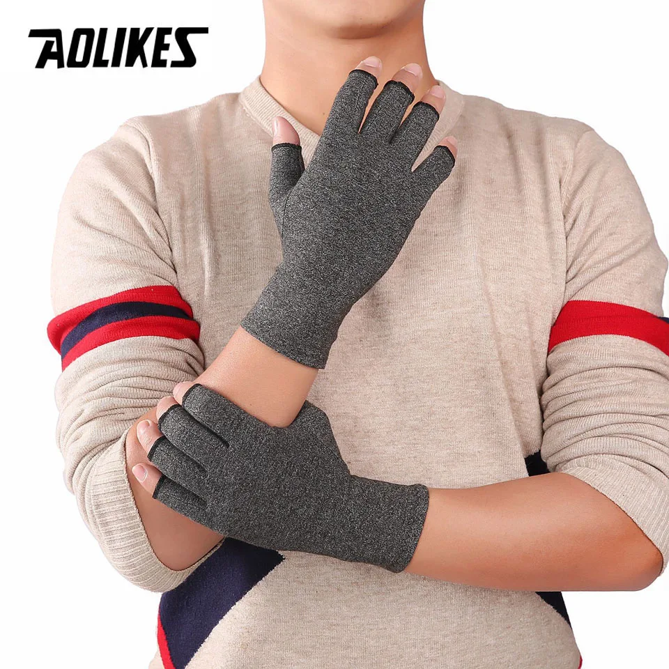 1 Pair Compression Arthritis Gloves Wrist Support Cotton Joint Pain Relief Hand Brace Women Men Therapy Wristband arthritis gloves