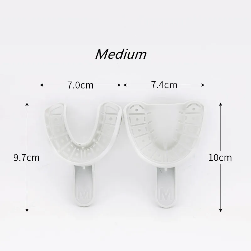 12/10/6Pcs Dental Implantat Tablett Volle Mund Teil Form Tablett Einweg Abnehmbare Dental Abdruck Trays Dental werkzeuge Materialien – Detail 3