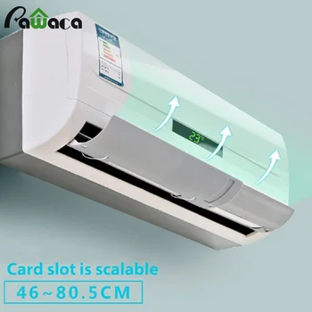 

Air Conditioner Deflector Confinement Anti Direct Blowing Retractable Shield Cold Air Conditioner Cover Wind Baffle With 3 Strap