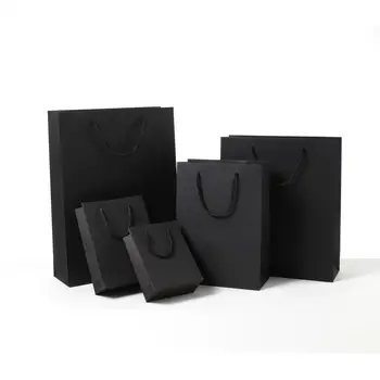 

Black classic square square gift box packaging bags candy wholesale party thank you bags gift birthday paper bags for gifts