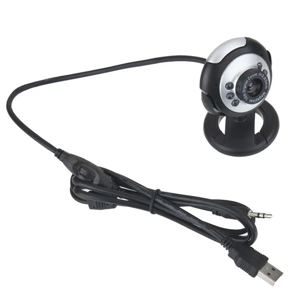 

Arrival Webcam Web Cam Camera 1.3 Mega USB 6 LED for PC for Laptop 2425#