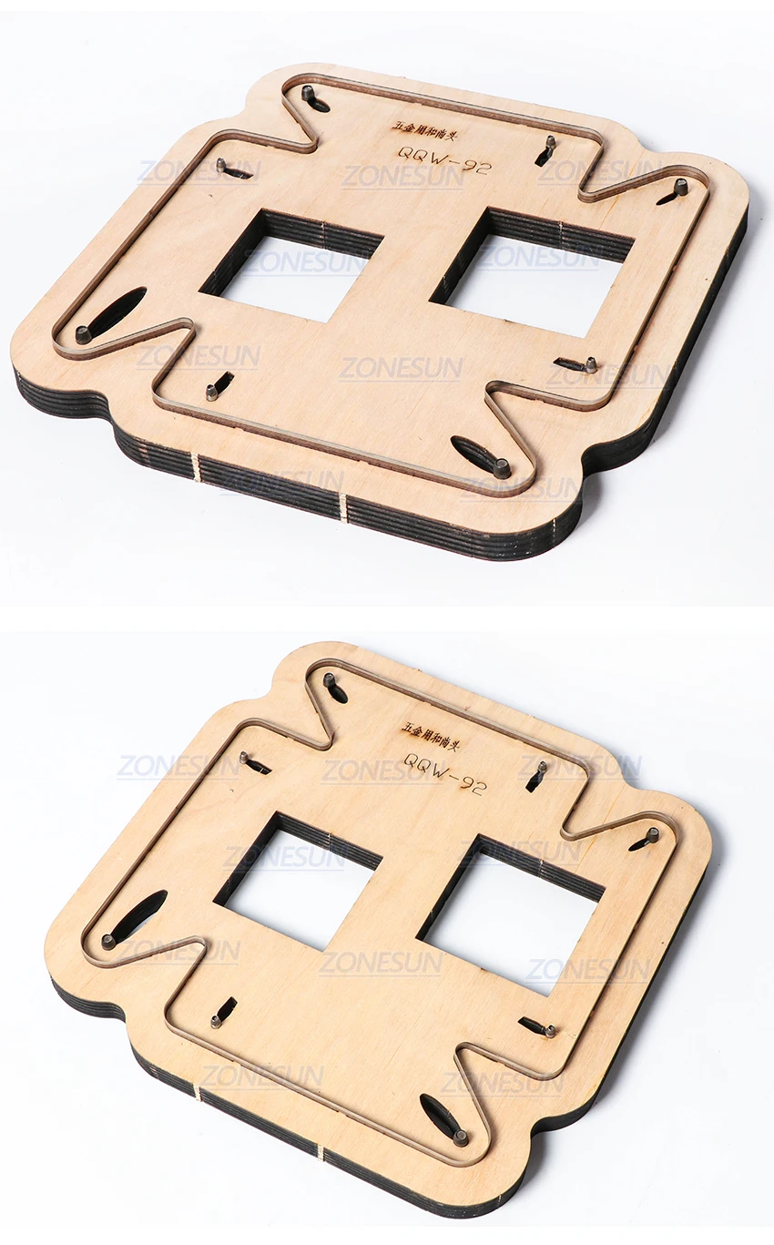 ZONESUN коробка для хранения пользовательский инструмент для рукоделия для резки кожи штамповки пресс-формы DIY бумажные Лазерные высечки