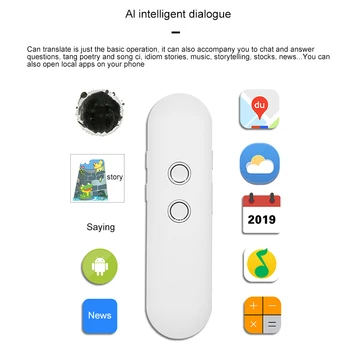 

Portable Mini Smart Multi-Language Translator Support 42 Languages Two-Way Real Time Intercom Voice Translator 3 Color