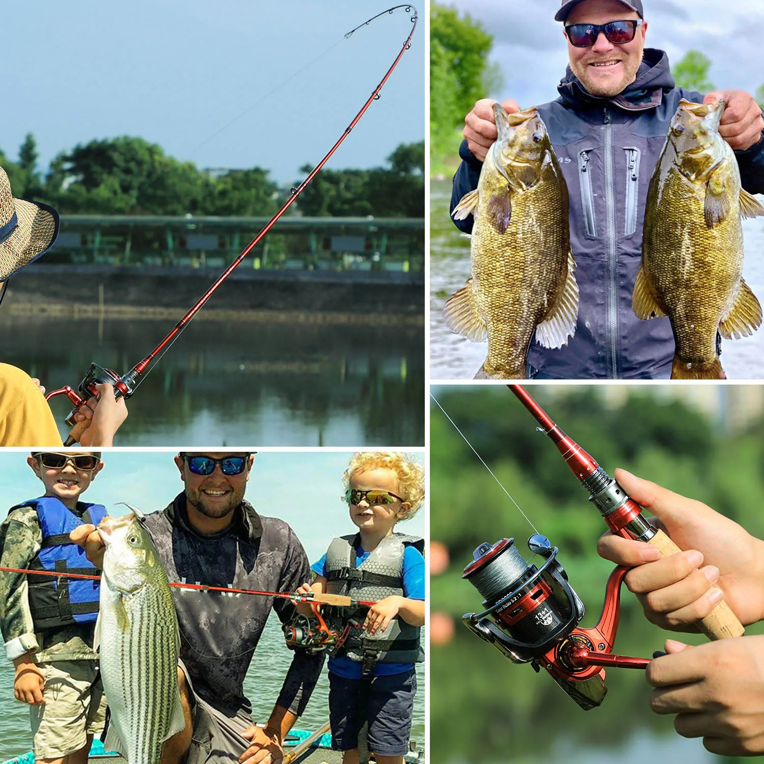 Sougayilang 2.1m 2.4m Spining Fishing Rod Reel Combo Portable 4 Section Carbon Fiber Pole 13+1BB Spining Fishing Wheel Set Sougayilang 2.1m 2.4m Spining Fishing Rod Reel Combo Portable 4 Section Carbon Fiber Pole 13+1BB Spining Fishing Wheel Set
